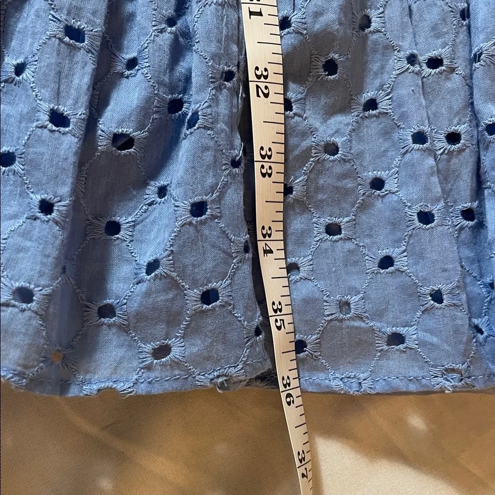 Taylor Dress in Light Blue Eyelet dress size 12 - Picture 11 of 12